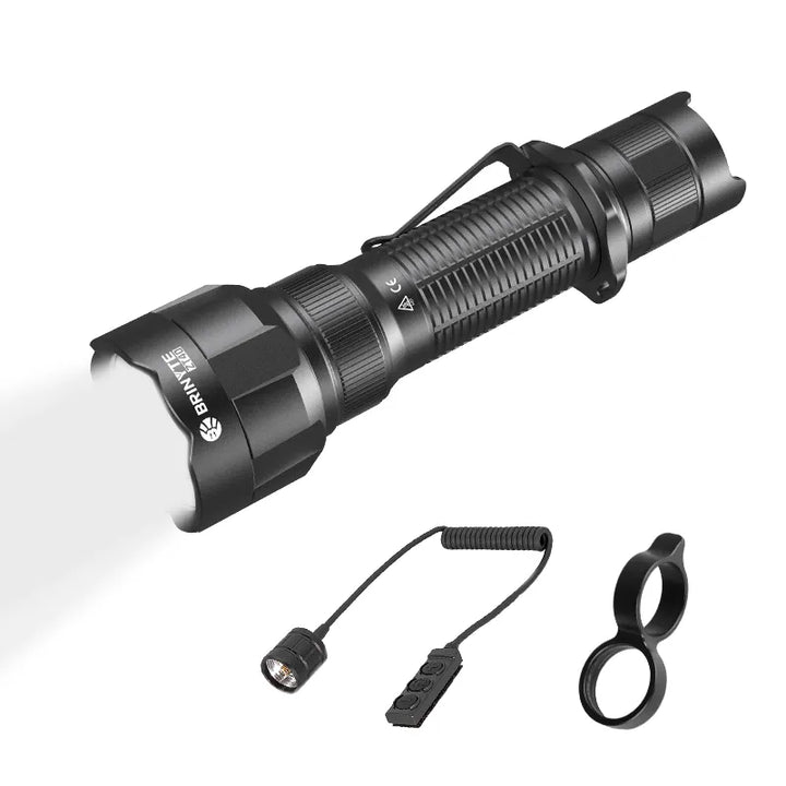 Brinyte ZT40 Zoomable Flashlight: 1650lm Torch for Hiking & Camping