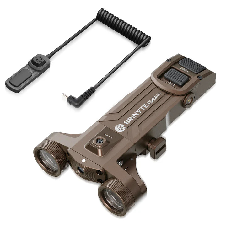 Brinyte XP22MK3 Scorpion:Low-Profile Weapon Light & Green Laser Combo